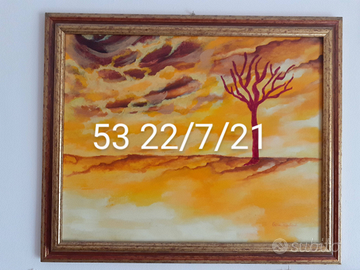 Quadro "Albero rosso "