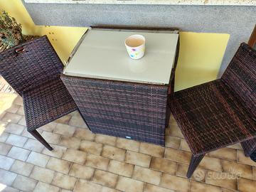 Mobili da giardino in Rattan salvaspazio 