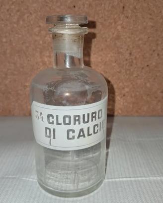 Flacone da farmacia/laboratorio d’epoca – Cloruro