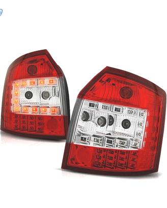 FANALI AUDI A4 B6 AVANT 00-04 LED ROSSO CROMATO