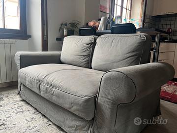 Divano letto 2 posti grigio