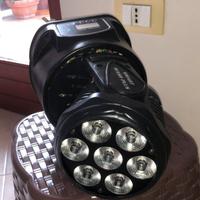 PROIETTORI LED RGB TESTA MOBILE ROTANTE 7 LED WASH