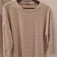 Maglione con perle Zara