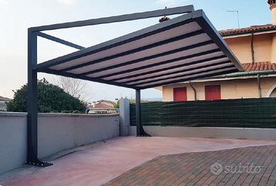 Pergola Parcheggio con Telo fisso