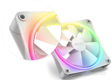 NZXT F120 RGB Duo da 120 mm bianche