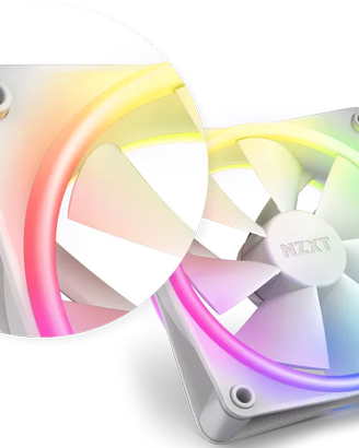 NZXT F120 RGB Duo da 120 mm bianche