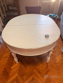Tavolo shabby allungabile