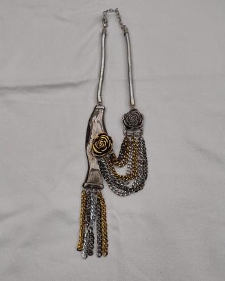 Collana girocollo in metallo 