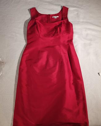 abitino Marella rosa shoking in shantung di seta