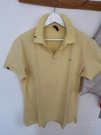 Polo SUN68 giallo paglierino - maniche corte