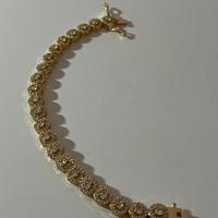 Bracciale con decorazioni in strass