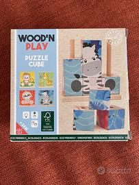 Puzzle a cubi di legno by Wood ‘n’ Play
