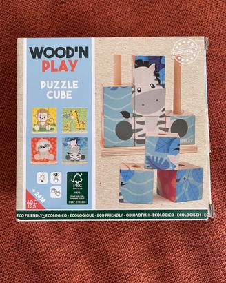 Puzzle a cubi di legno by Wood ‘n’ Play