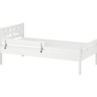 Letto Ikea bianco 70x160 con materasso e 2 sponde