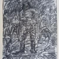 disegno su lapis artista Guido Borgianni 