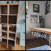 Scrivania e Libreria