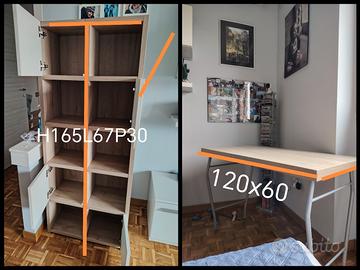 Scrivania e Libreria