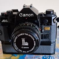 Canon A1 nera Official Olympic Winter Games 1980