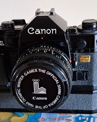 Canon A1 nera Official Olympic Winter Games 1980