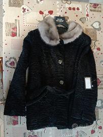 Pellicce persiano grigio e nera