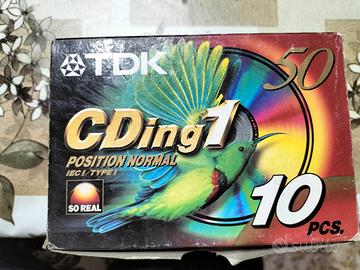 audio cassette tdk cding 1  da  50 minuti  