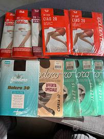 Lotto 10 paia collant assortiti
