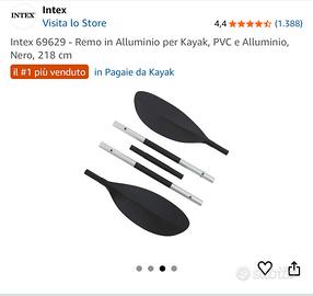 - Remo intex  per Kayak, sup Alluminio, 218 cm
