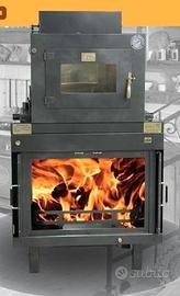 Termocamino con forno cv-ps29500 kcal camino legna
