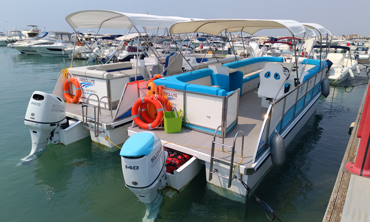 Catamarano per escursioni Pontoon Boat