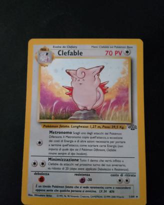Pokemon Clefable holo jungle