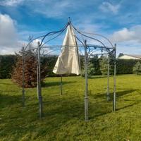 gazebo ottagonale ferro battuto 