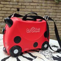 TRUNKI Valigia cavalcabile bambini coccinella
