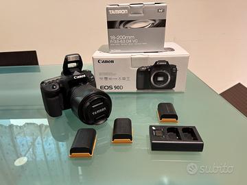 Canon eos 90D + obiettivo 18-200 mm Tamron