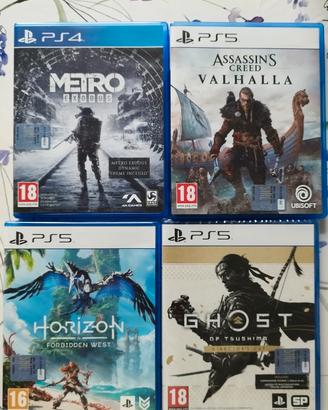 ps5,  Ghost of T., horizon FW, Assassin's, metro