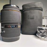 Sigma 105 mm F2.8 EX DG Macro attacco CANON