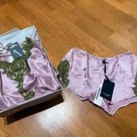 Completo intimo nuovo in pura seta