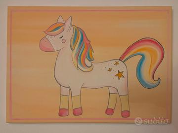 Quadro cavallo acrilico
