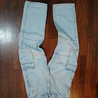 Jeans cargo azzurri