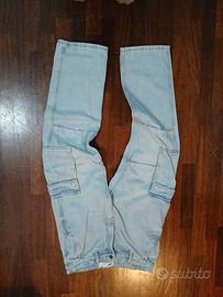 Jeans cargo azzurri