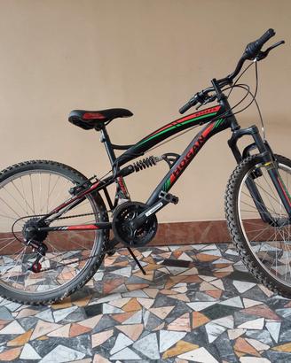 BICICLETTA MOUNTAIN-BIKE 24 BIAMMORTIZZATA "HOGAN"