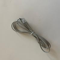 Coppia Cavo Telefonico 6P4C Occidentale RJ11 180cm