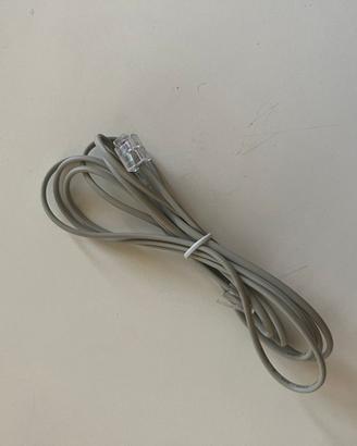 Coppia Cavo Telefonico 6P4C Occidentale RJ11 180cm