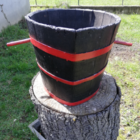 Fioriera botte in legno da whisky