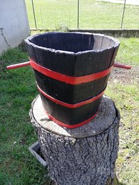 Fioriera botte in legno da whisky