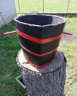 Fioriera botte in legno da whisky