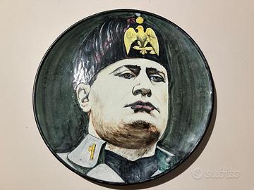 Piatto Ceramica Caltagirone - Anni 30 - Firmato