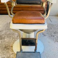 poltrona da barbiere vintage f.lli Zerbini Torino
