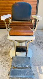 poltrona da barbiere vintage f.lli Zerbini Torino