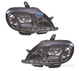 FARI CITROEN SAXO 99-04 LUCE DIURNA A LED FONDO NE