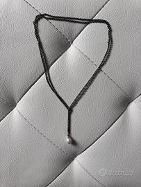 Trollbeads collana argento perla bianca TGAFA-0023